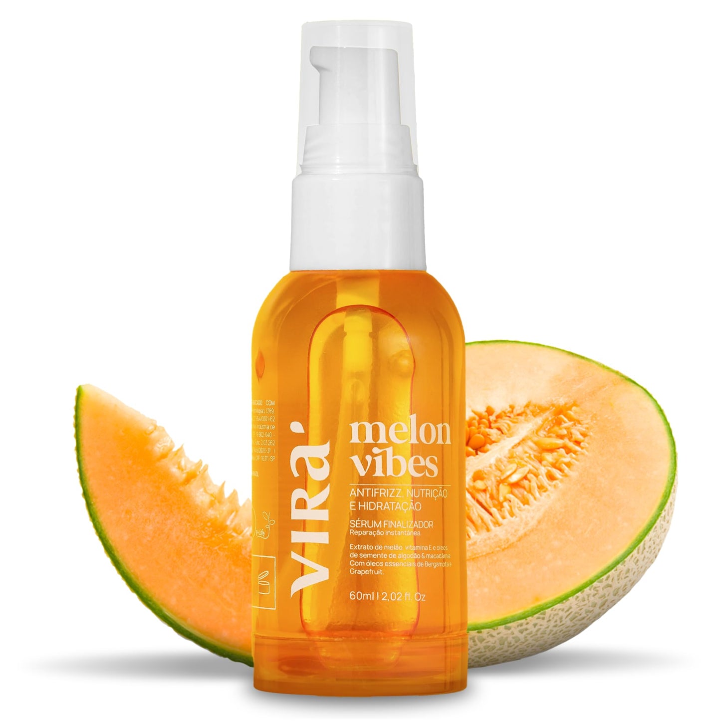 VIRÁ Brazilian Hair Serum, Frizz Control,Anti-Frizz, Split Ends Repair & Heat Protection – 13 Oils Including Macadamia, Melon & Argan – For All Hair Types – Lightweight & Fast Absorbing – 60ml