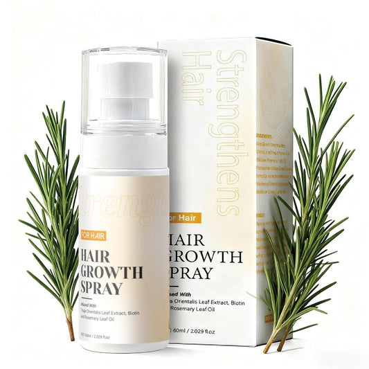 Hair Growth Spray with Rosemary Oil & Biotin- Lightweight, Non-Greasy, Nourishes Scalp & Boosts Hair Fullness, 60ml Bottle (1)