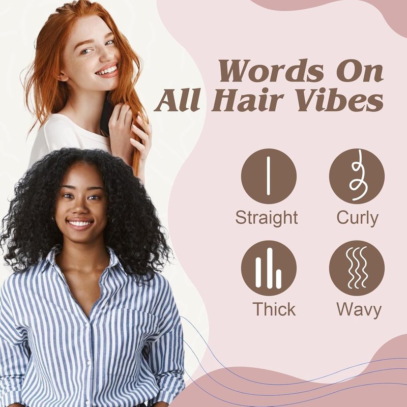 Mini Boar Bristle Hair Brush - Small Boar & Nylon Brush for Women & Kids | Travel Size for Long & Short Hair, Black