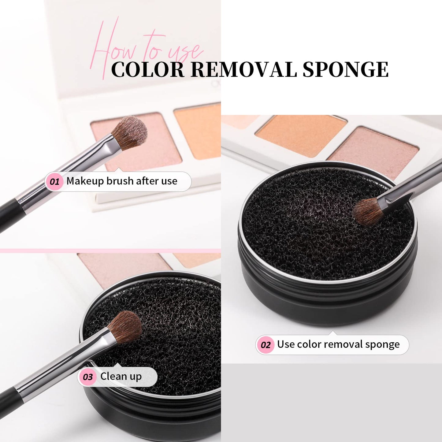 DUcare Makeup Brushes14Pcs+Makeup Brush Cleaner Set
