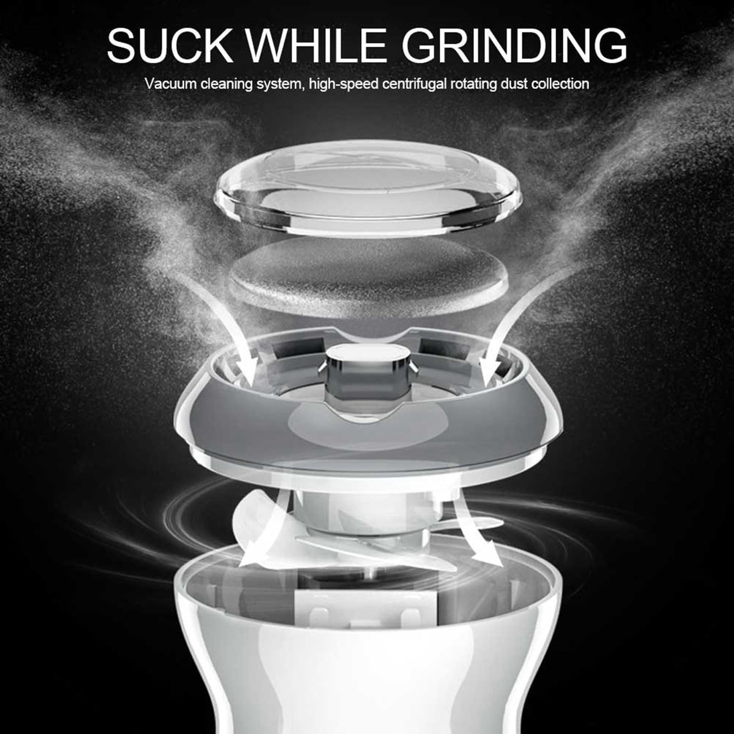 Electric Foot Grinder, Vacuum Skin Friendly Foot Callus Remover for Bedroom