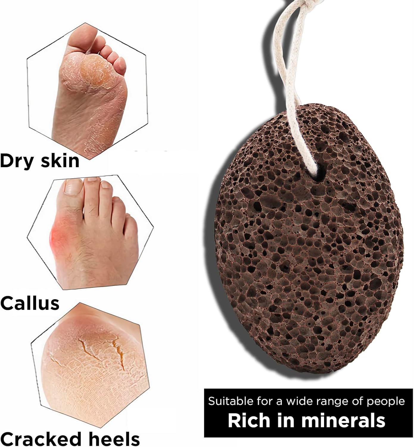 Natural Boar Bristle Bath Brush - Extra Long Anti-Slip Handle for Exfoliating | 19.68 Inch Shower Scrubber with Pumice Stone