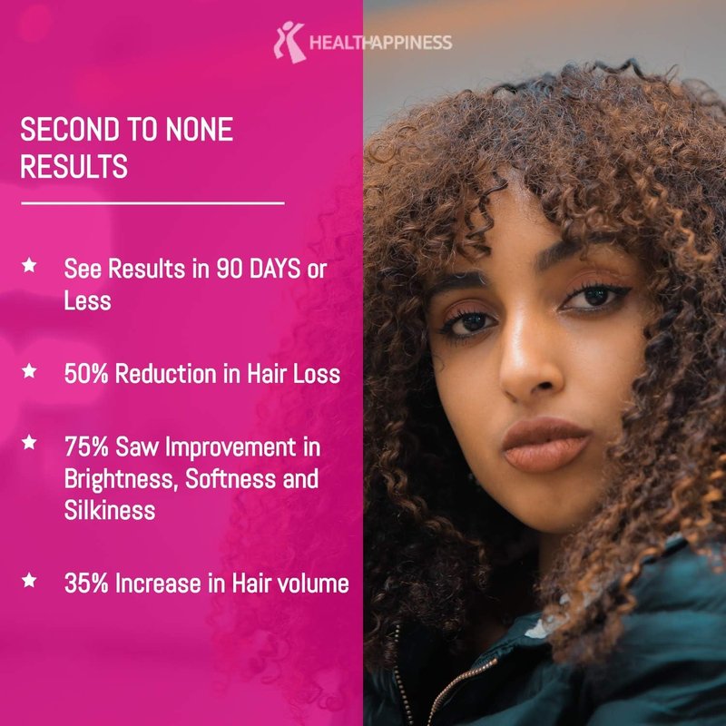 Hair Growth Vitamins for Women - Biotin 5000 mcg, KERANAT & DHT Blocker | 90 ct Hair Supplement for Thinning Hair