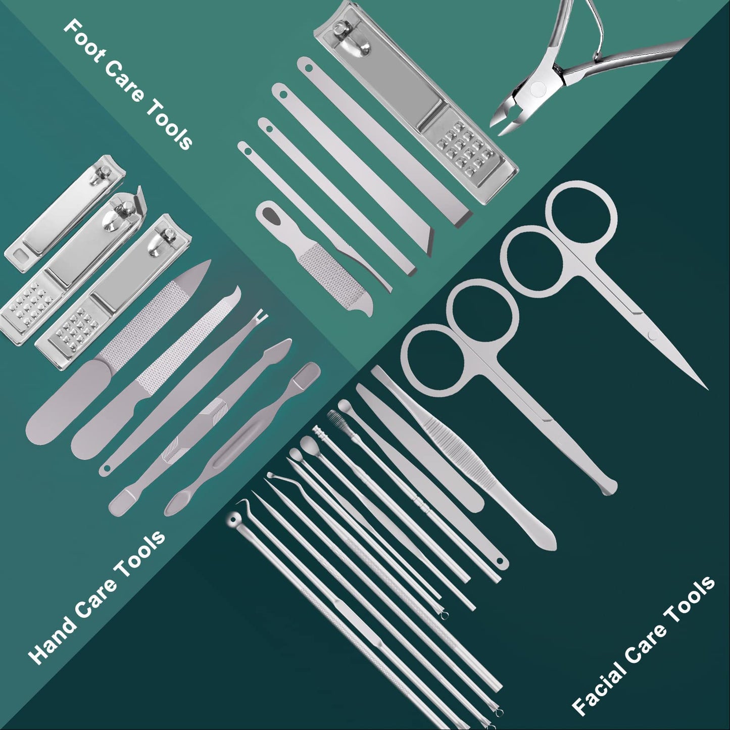 Andrea 30Pcs Manicure Set & 20Pcs Manicure Set
