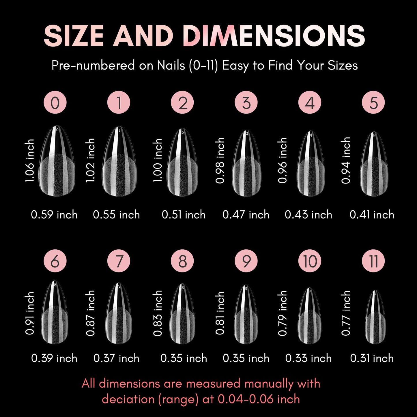 Makartt 504Pcs Soft Gel Full Cover Tips, Almond Stiletto False Nail Tips Bundle 2pcs No Wipe Gel Top Coat and Base Coat 15ml Bundle 3 in 1 Nail Glue Gel for Acrylic Nails UV Gel Curing Needed 1PC 15ml