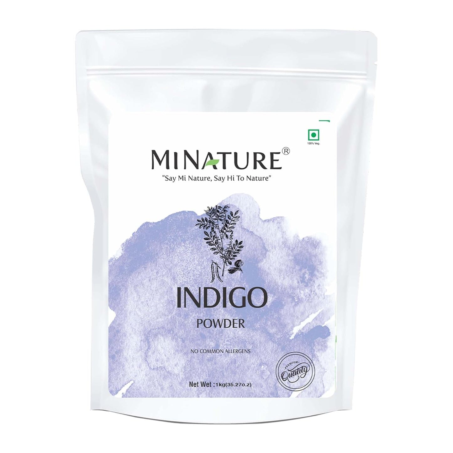 Indigo Leaf Powder - 100% Natural Herbal Tint for Rich Dark Hair Color - 1Kg (35oz)