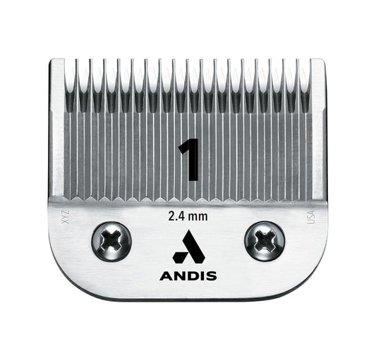 Andis CeramicEdge Detachable Clipper Blade - Carbon-Infused, Size 1 | 3/32-Inch Cut Length