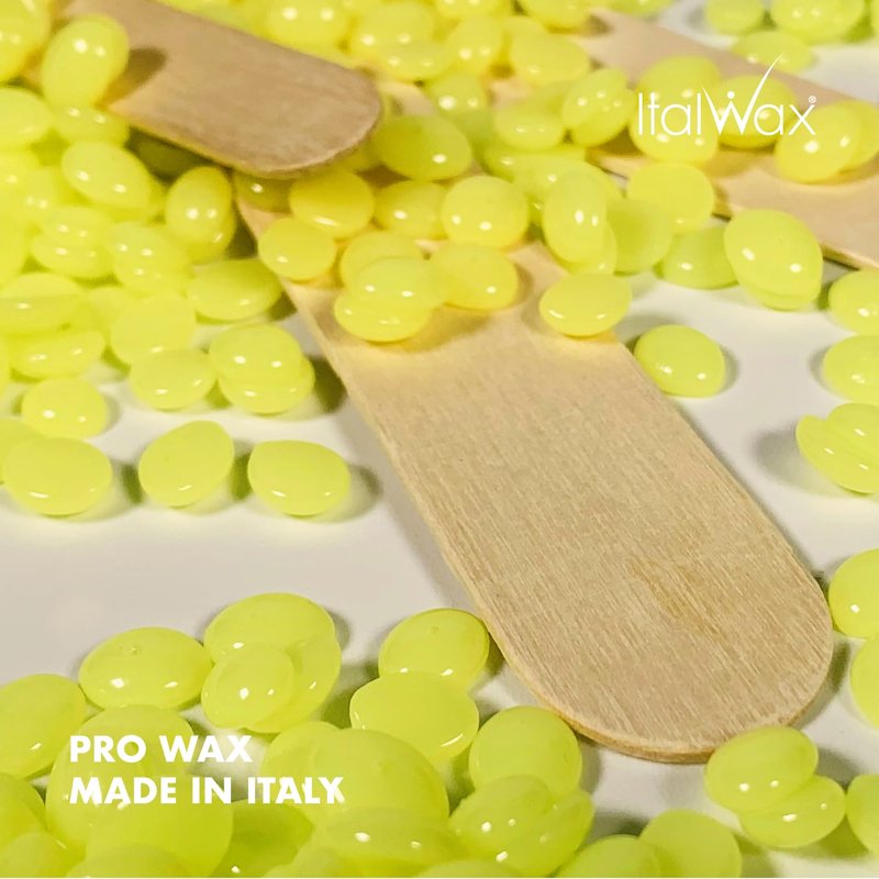 Italwax Top Line Argan Hard Wax Beads 1.65 lb (750 g) – Fast-Setting Transparent Jelly Wax Enriched with Argan Oil, Floral Scent, Strong Grip for Face & Underarms, Professional Use – Made in Italy