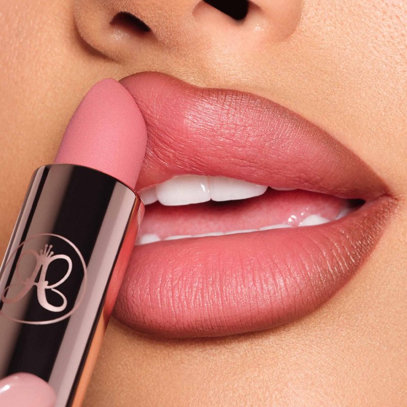 Anastasia Beverly Hills Matte Lipstick - Full-Pigment Long-Wearing Matte Lip Color with Smooth Comfortable Finish for Soft Velvet-Looking Lips - Blush Brown