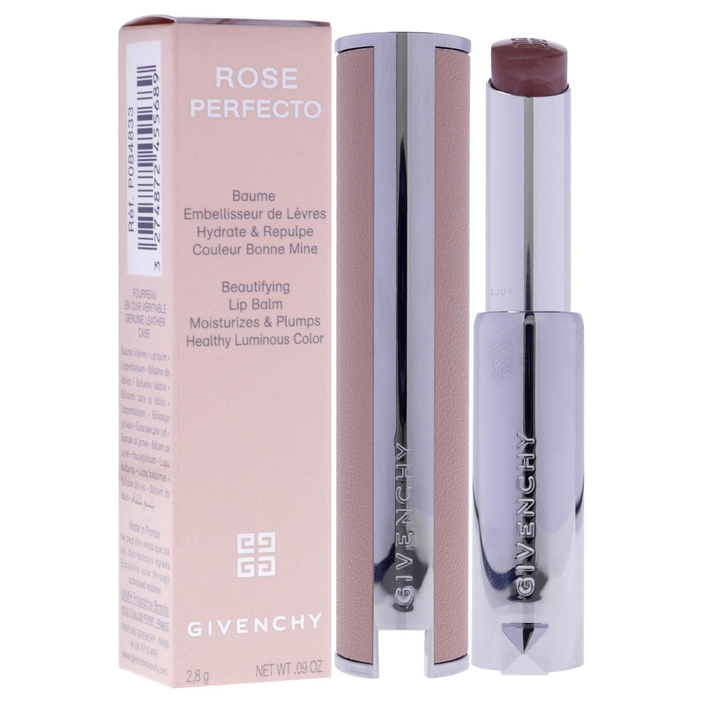 Rose Perfecto Plumping Lip Balm - N110 Milky Nude by Givenchy for Women - 0.09 oz Lip Balm