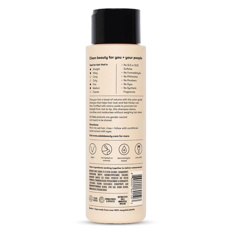 Odele Volumizing Shampoo - Sulfate-Free Formula for Moisture & Shine | 13 Fl Oz for Straight or Wavy Hair