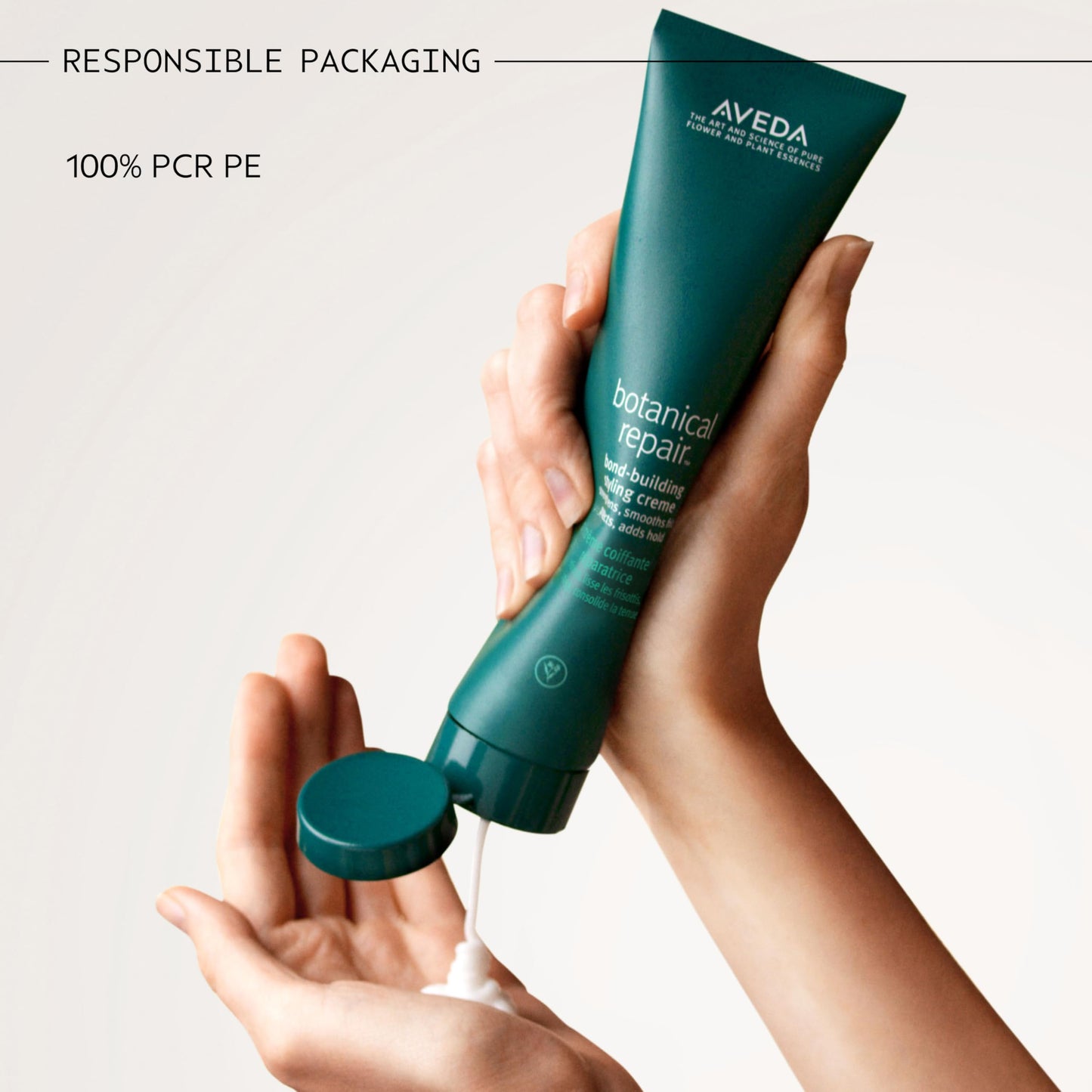 Aveda Botanical Repair Bond-Building Styling Creme | Helps Repair Damaged Hair | Smooths Frizz for Up to 72 Hours | Heat Protectant | 98% Naturally Derived* | Silicone Free, 5 Fl Oz