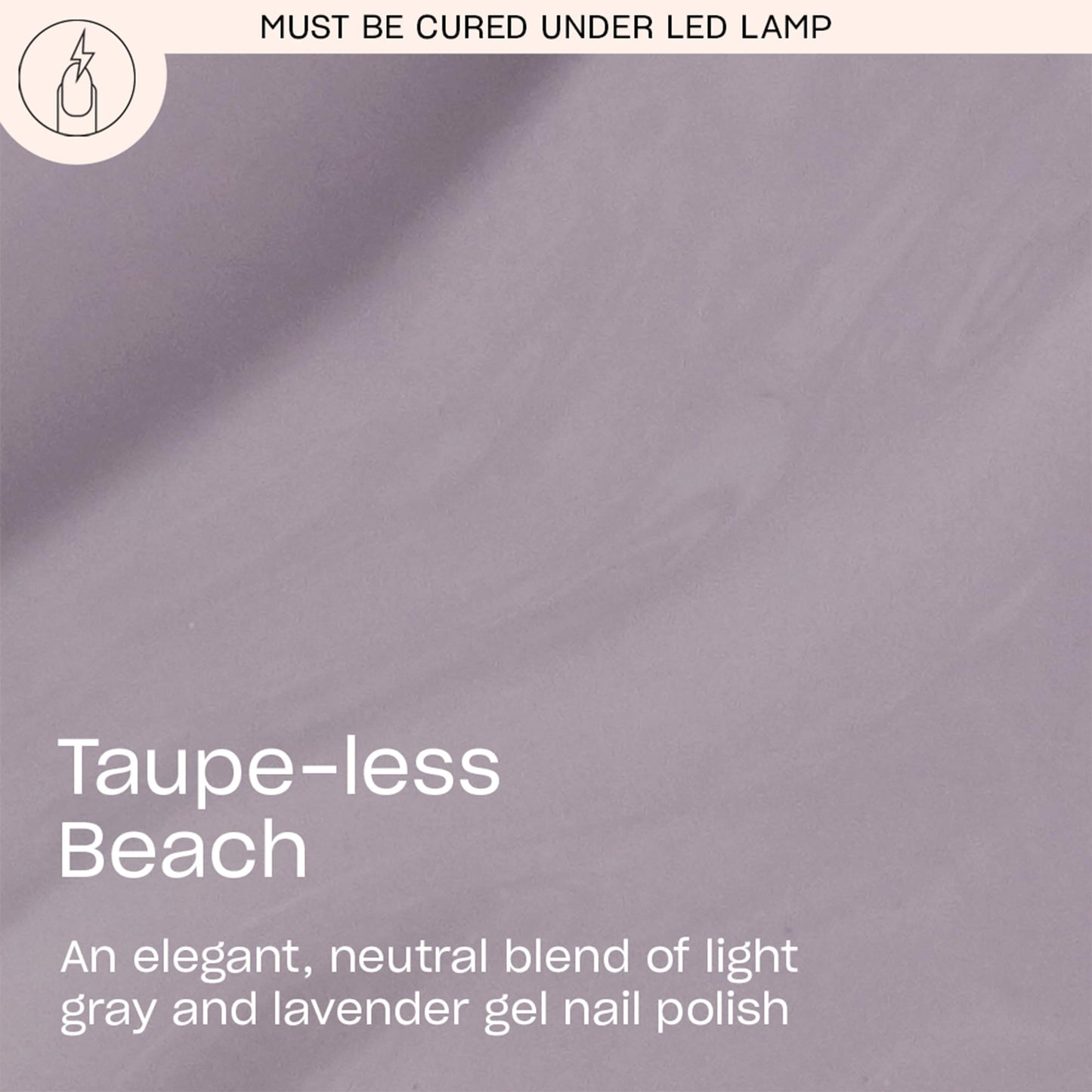 OPI GelColor Taupe-less Beach | Opaque Soft Gray Lavender Crème LED Cure Gel Nail Polish | Salon-Quality Shine, Long-Lasting Wear | Vegan & HEMA Free | 0.5 Fl Oz