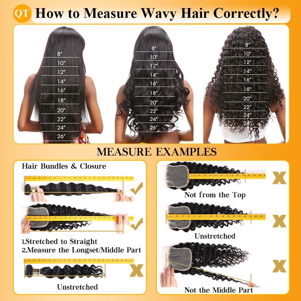 QTHAIR 18A Virgin Hair Bundles Loose Deep Wave 10" 10" 200g Human Hair Weave Bundles Curly Virgin Hair Bundles for Black Women