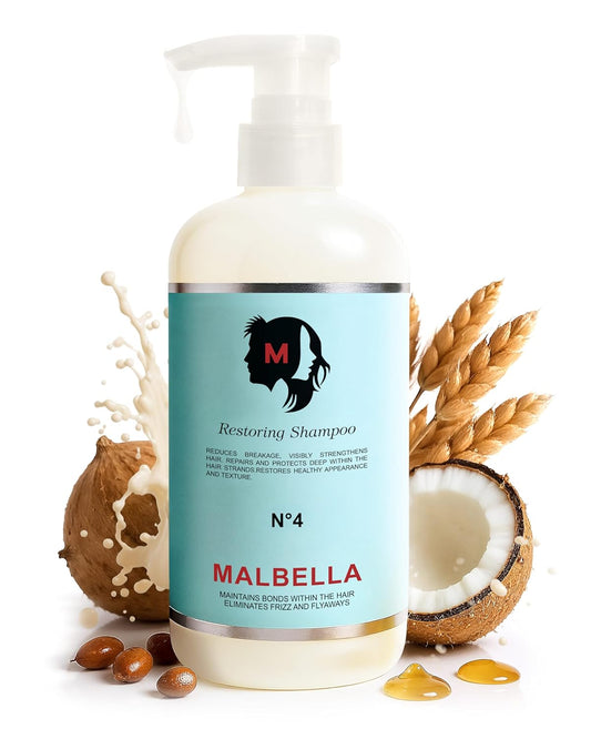 Hydrolyzed Wheat Protein Shampoo - Nourishing Coconut & Argan Oil Formula | Sulfate-Free, Softening Everyday Use