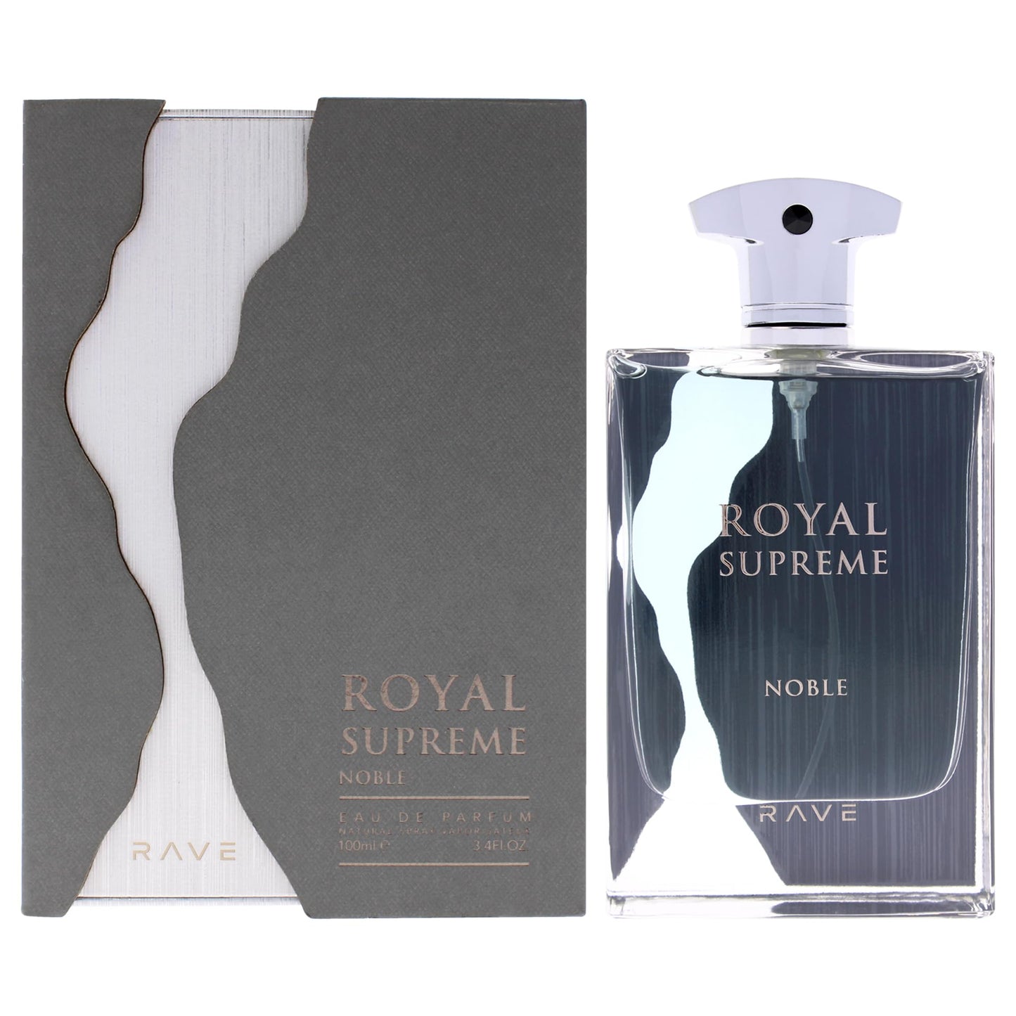 Rave Royal Supreme Noble Eau de Parfum Spray for Unisex, 3.4 Ounce