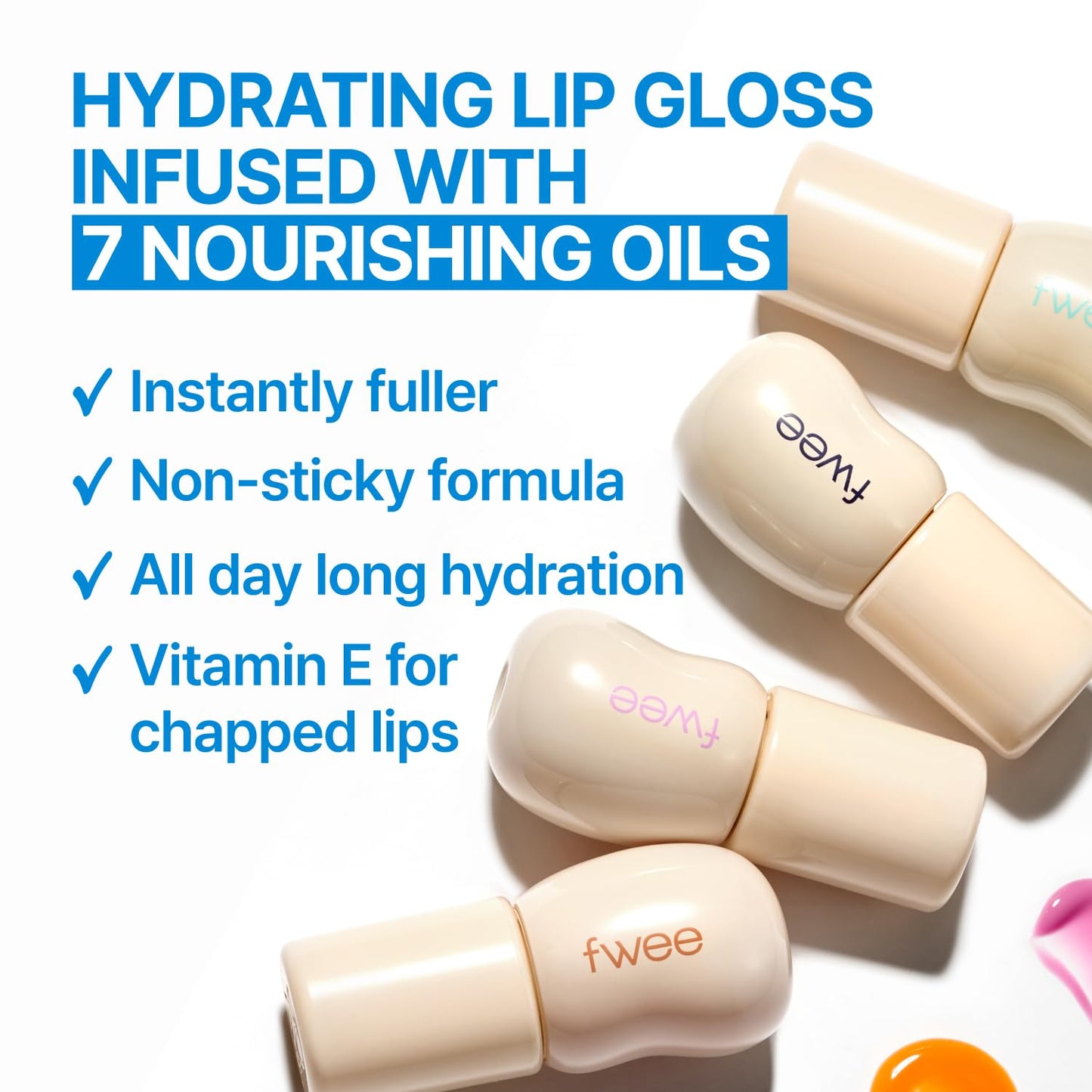 fwee 3D Changing Gloss | 01 Scene Black | Lip Gloss for changing color, Layering Gloss, Long-lasting & Plumping, Glossy | 5.6g