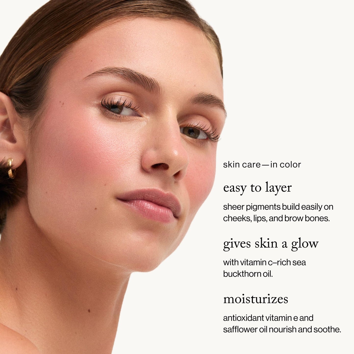 goop Beauty Cream Blush | Sheer Pop of Color for Lips & Cheeks | Vitamin C, Vitamin E & Safflower Oil | Natural Makeup for Glowing Skin | 0.5 oz | Afterglow - Soft Berry
