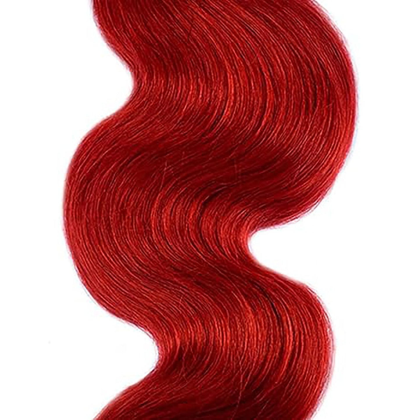Red Human Hair Bundles Red Body Wave Bundles Hair Weave 32 Inch 8A Brazilian Virgin Remy Hair 1 Bundle Double Weft Soft Real Human Hair Extensions