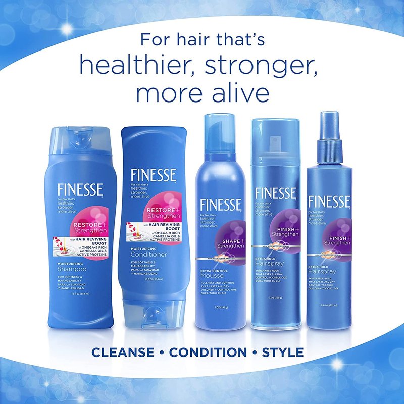Finesse Restore + Strengthen, Moisturizing Conditioner 13 oz (Pack of 6)