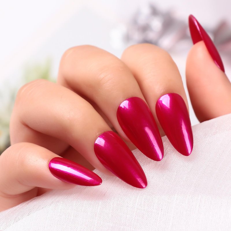 Major Dijit Quick Dry Nail Polish Christmas Crimson Summer Nail Lacquer for Nail Art Regular Nail Polish 0.41 fl oz.