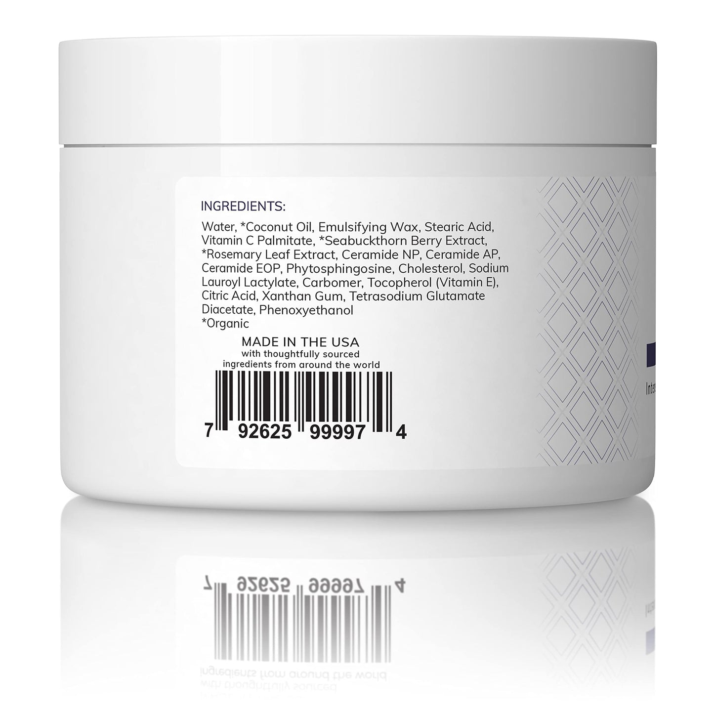 SKINTENSIVE Body Butter with Sea Buckthorn Extract - Organic Coconut Oil Body Butter Ointment for Eczema-Prone Skin, 8 oz