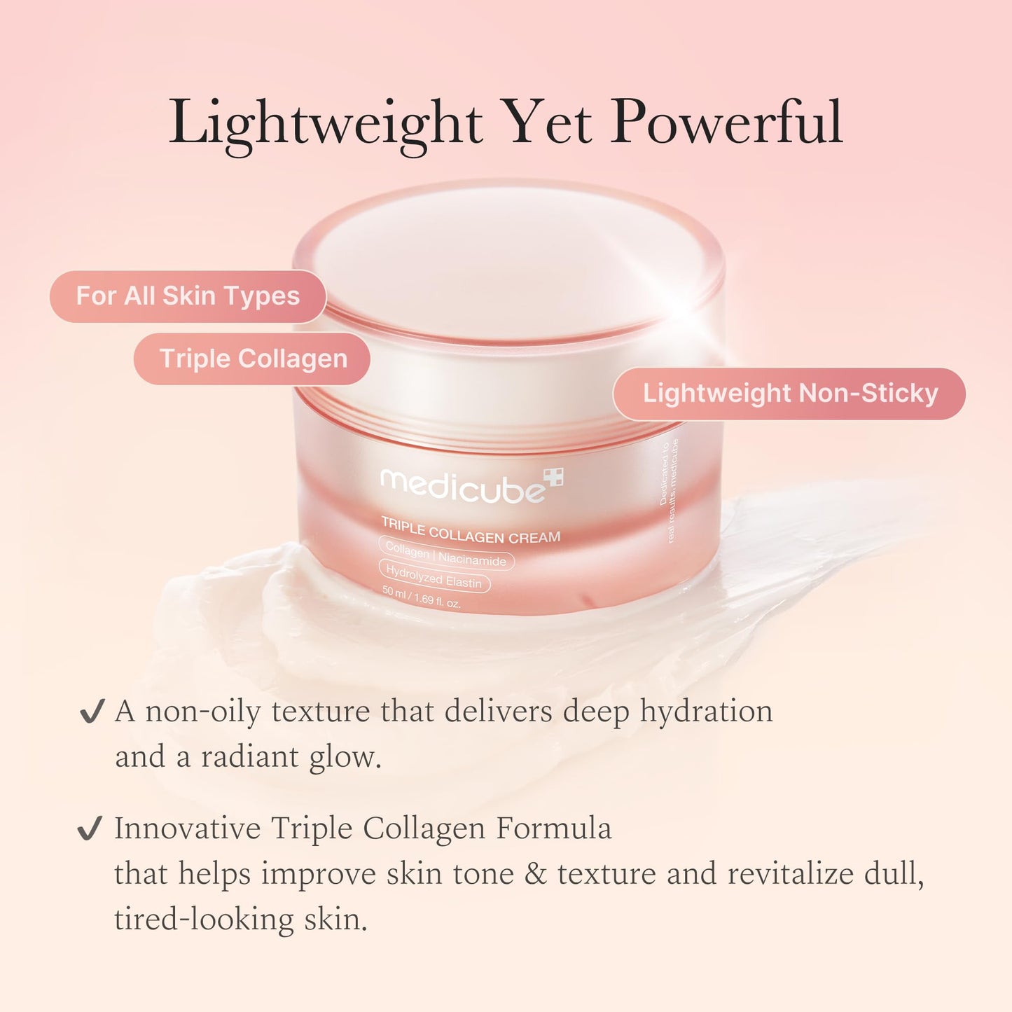 Medicube Triple Deep Erasing Cream skin | & Collagen hydration