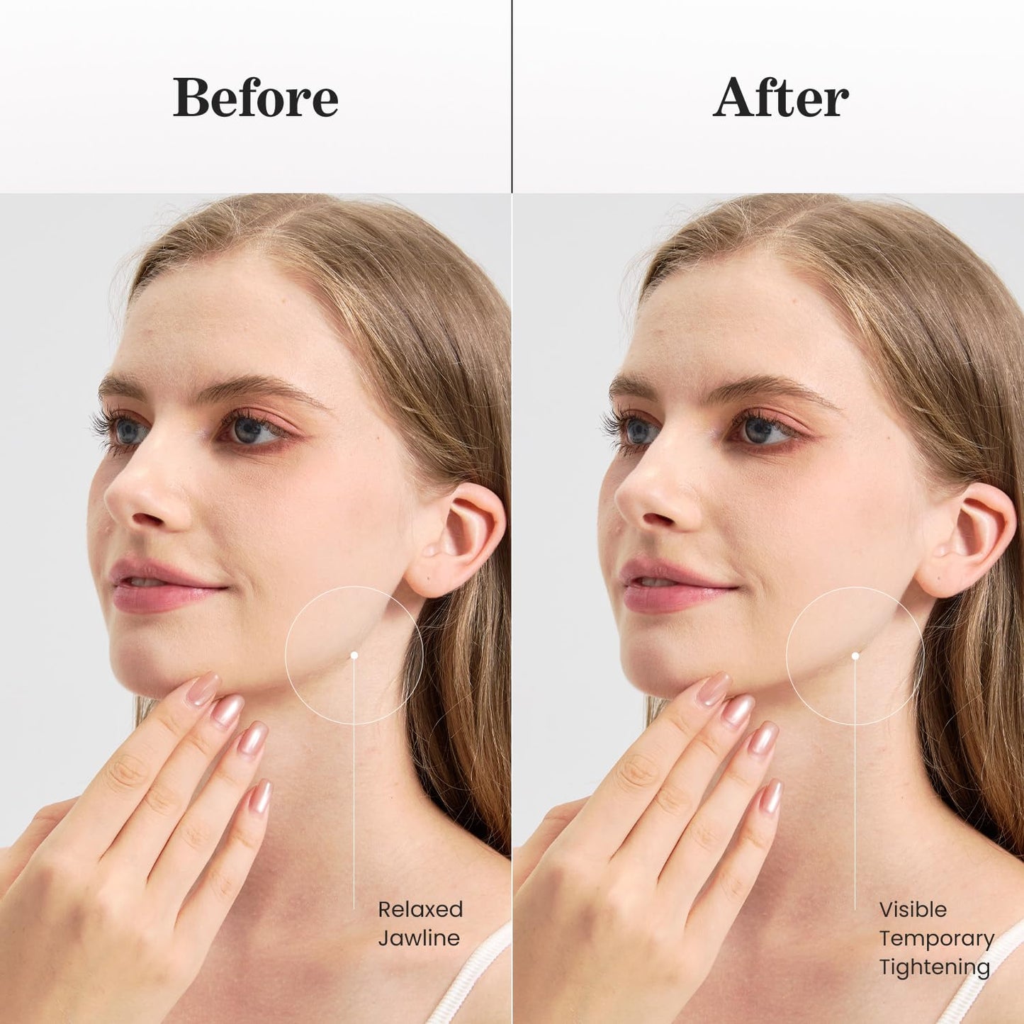 Mroobest ParaFaciem Reusable V Line Mask Facial Slimming Strap Chin Up Face Lifting Belt V Shaped Slimming Face Mask with Rose Gold