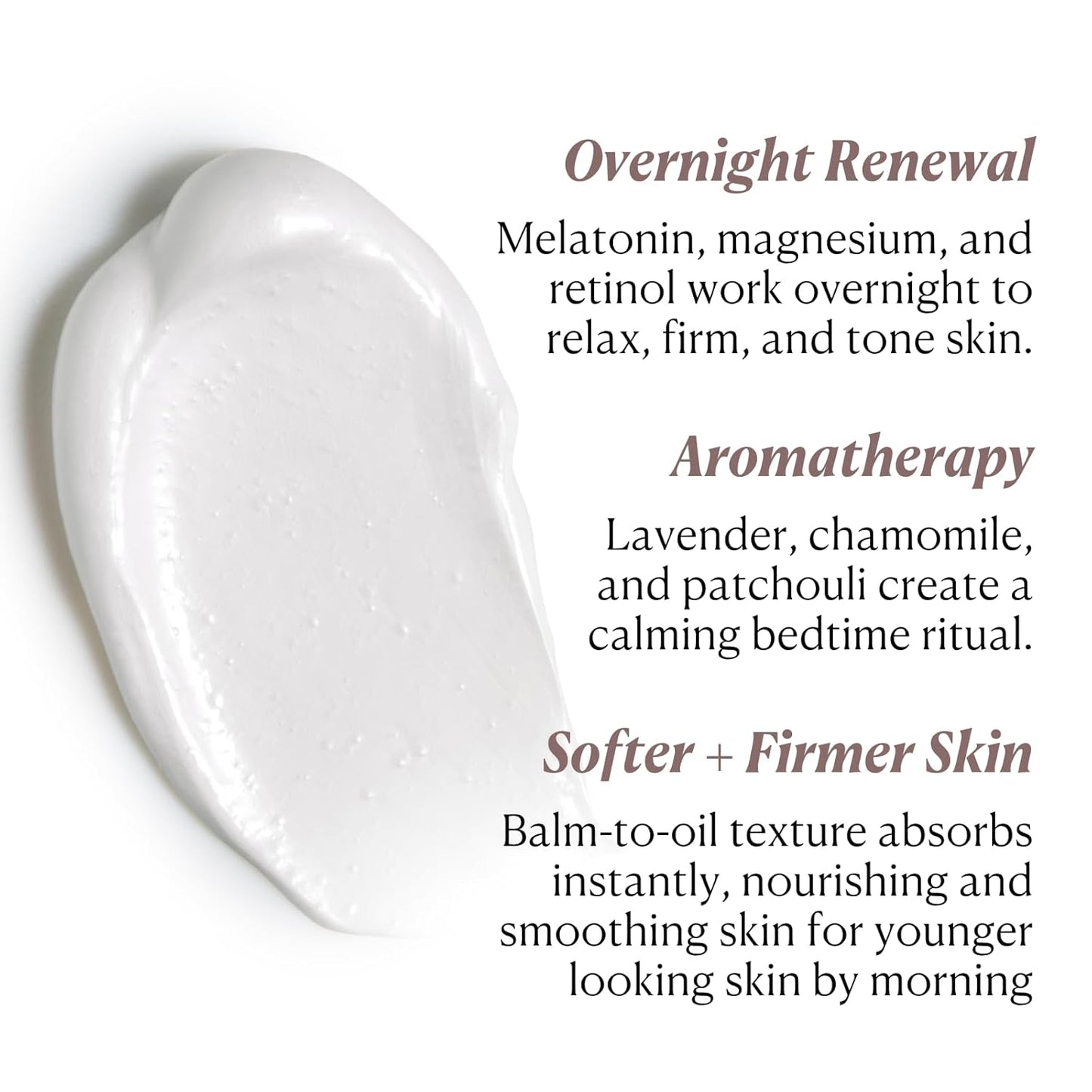 **SkinRecovery Body Balm - Magnesium Melatonin Sleep Lotion with Retinol & SepiLift | Firming Cream for Crepey Skin, 250mL**