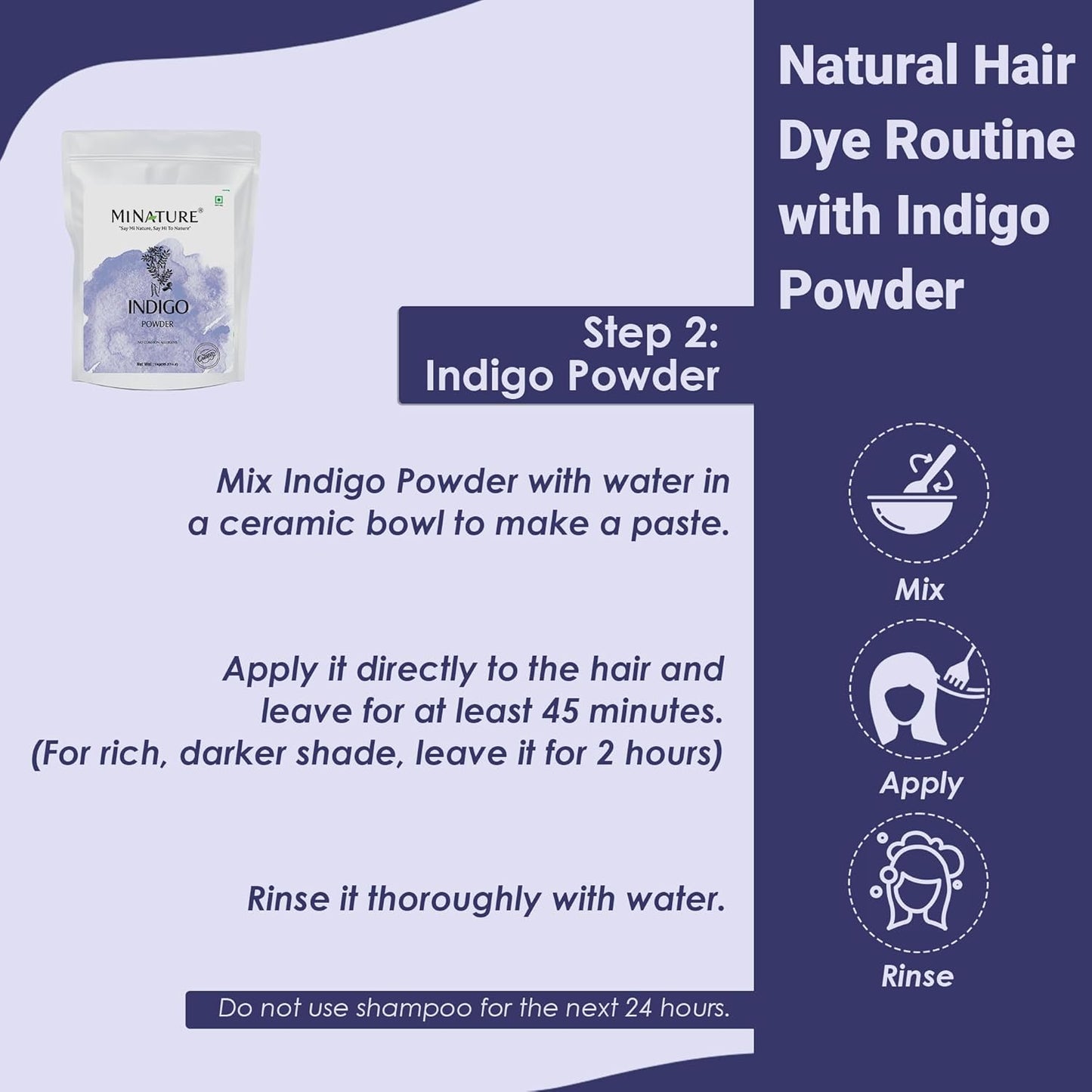 Indigo Leaf Powder - 100% Natural Herbal Tint for Rich Dark Hair Color - 1Kg (35oz)
