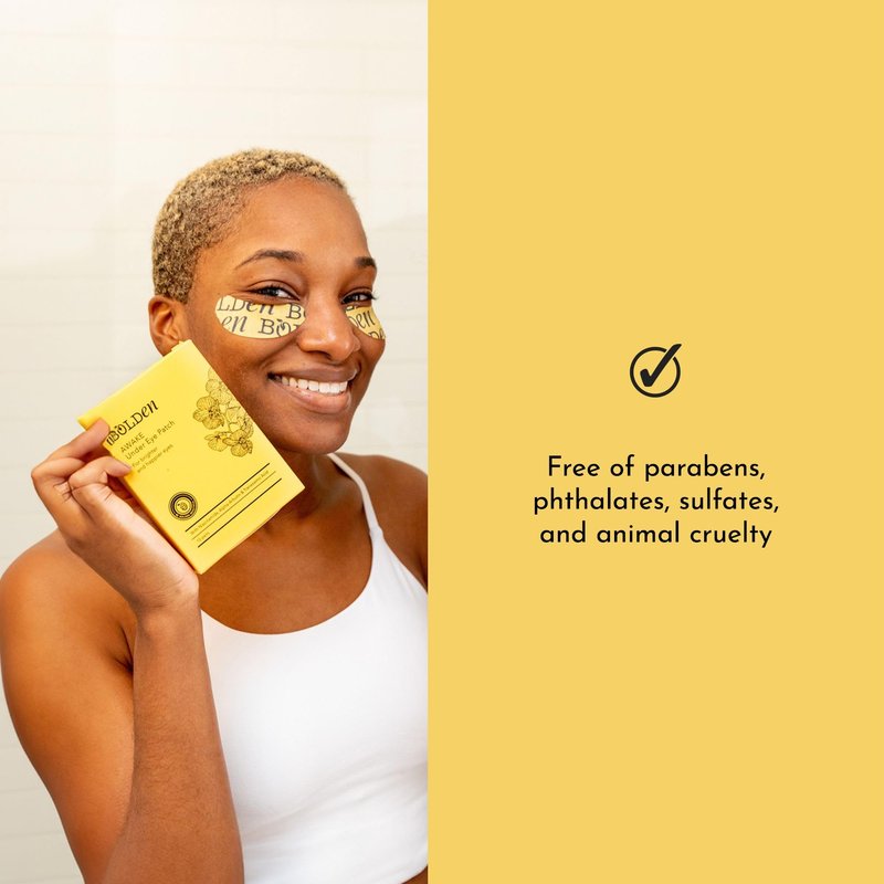 BOLDEN Awake Under Eye Patch | Eye Mask For Dark Circles, Puffiness & Discoloration | Brightening Eye Pads With Niacinamide, Alpha Arbutin, Tranexamic Acid & Vitamin C | 10 Pairs