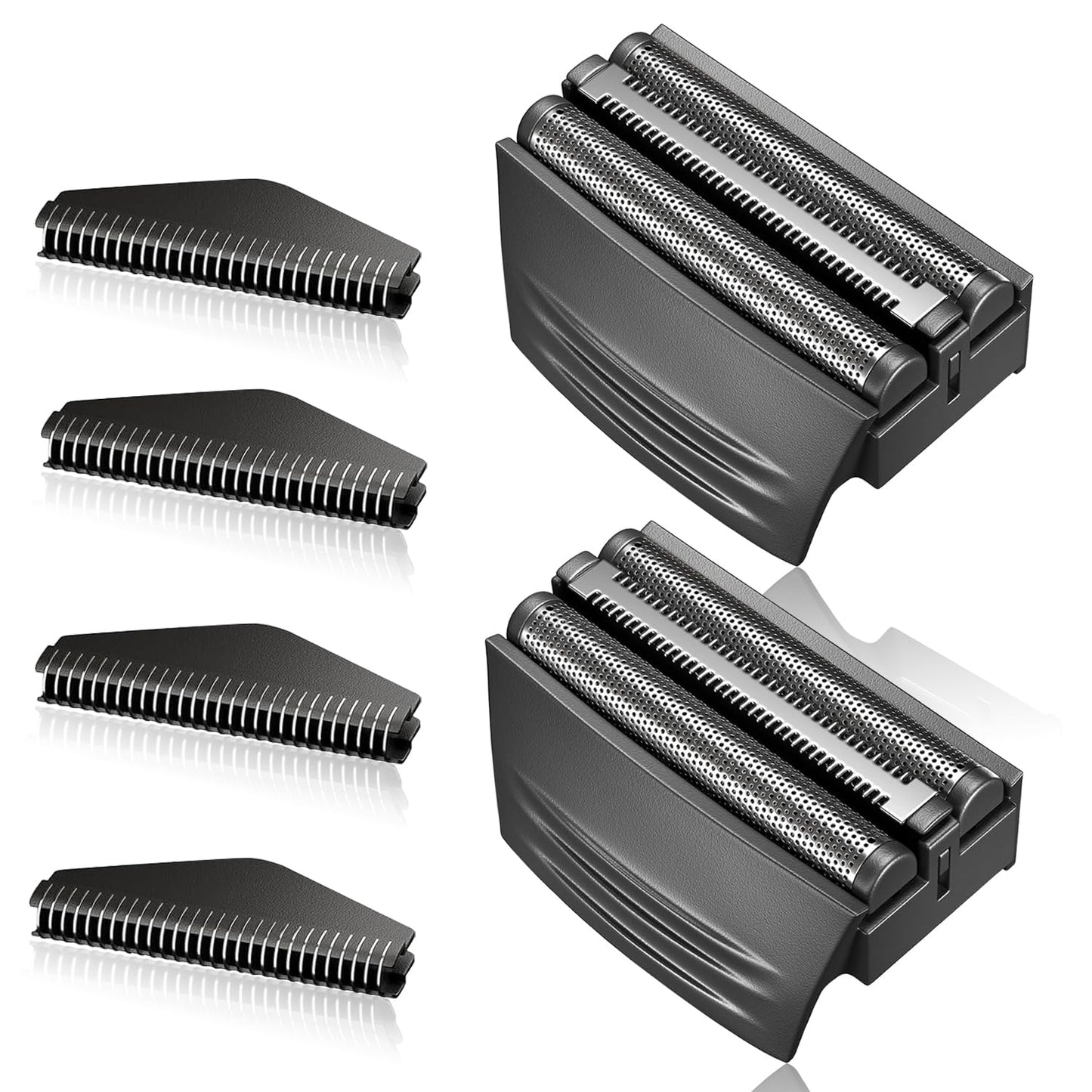 Shaver Replacement Foil Head - Compatible with Remington TITANIUM-X Flex & Pivot | 2-Pack Black