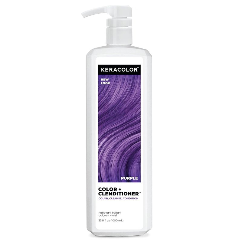 Keracolor Color + Clenditioner - 3-in-1 Color-Depositing Conditioner for Gentle Cleansing | 33.8 Fl Oz, 9 Shades