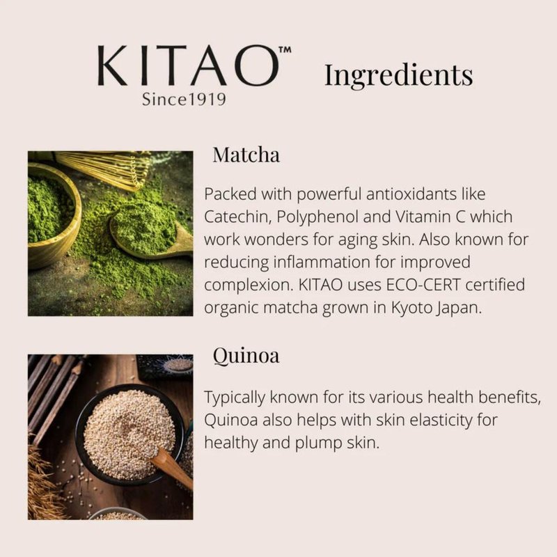 KITAO Anti Aging Face Cream for Women, Organic Face Moisturizer for Sensitive Skin with Matcha, Rice & Vitamin C | Retinol Face Cream, Japanese Skincare Face Moisturizing Cream for Dry Skin 1.7 Fl Oz