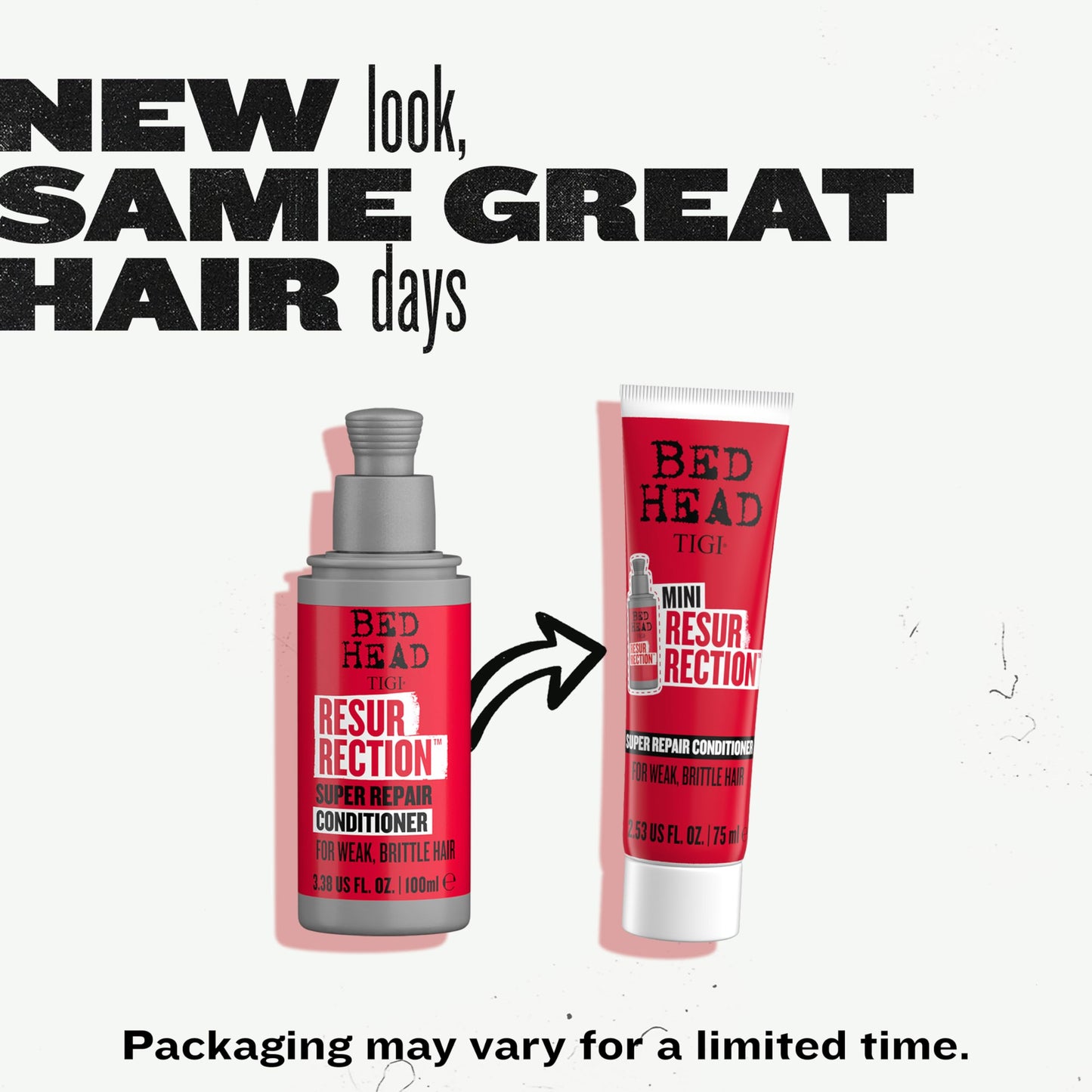 TIGI Bed Head Resurrection Hair Repair Shampoo and Conditioner Set for Dry and Damaged Hair, Maximum Strength with Resurrection Plant, 25.36 fl oz