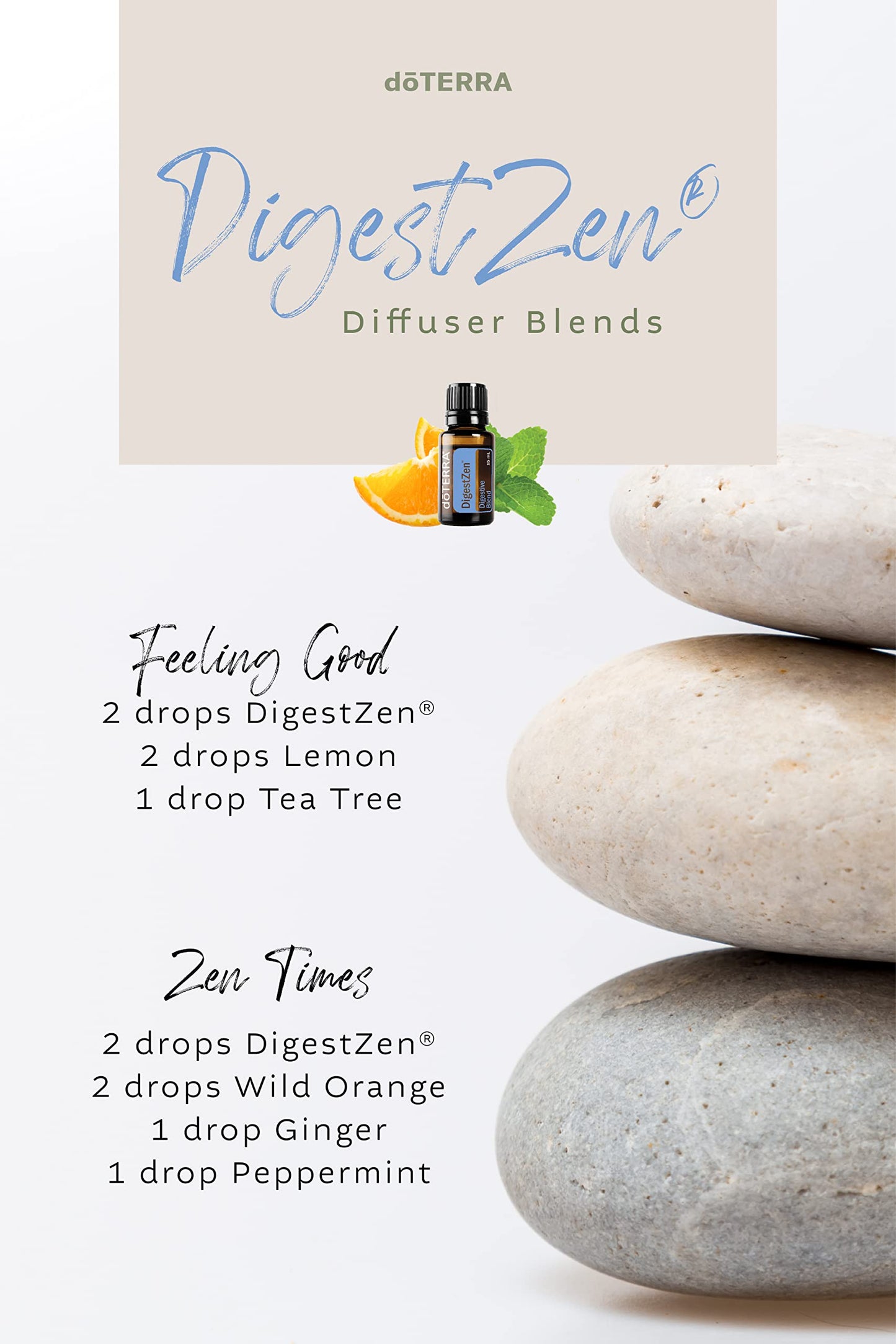 doTERRA DigestZen 15ml - Pure Essential Oil Digestive Blend with Peppermint, Ginger and Other Natural Oils to Help Reduce Gas, Indigestion and Upset Stomach