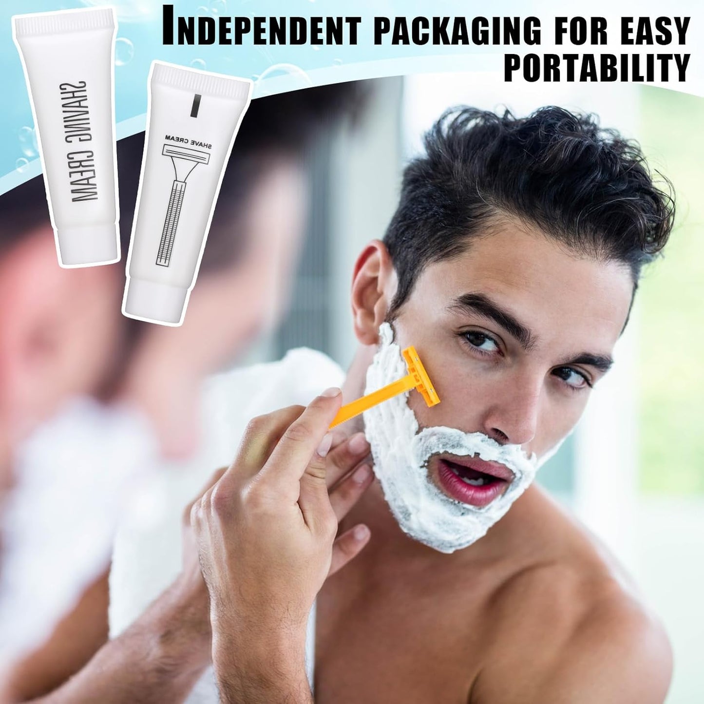 Disposable Shaving Cream | Travel Size 10ml | Ideal for Hotels, Camping & Toiletries (150 Pcs)