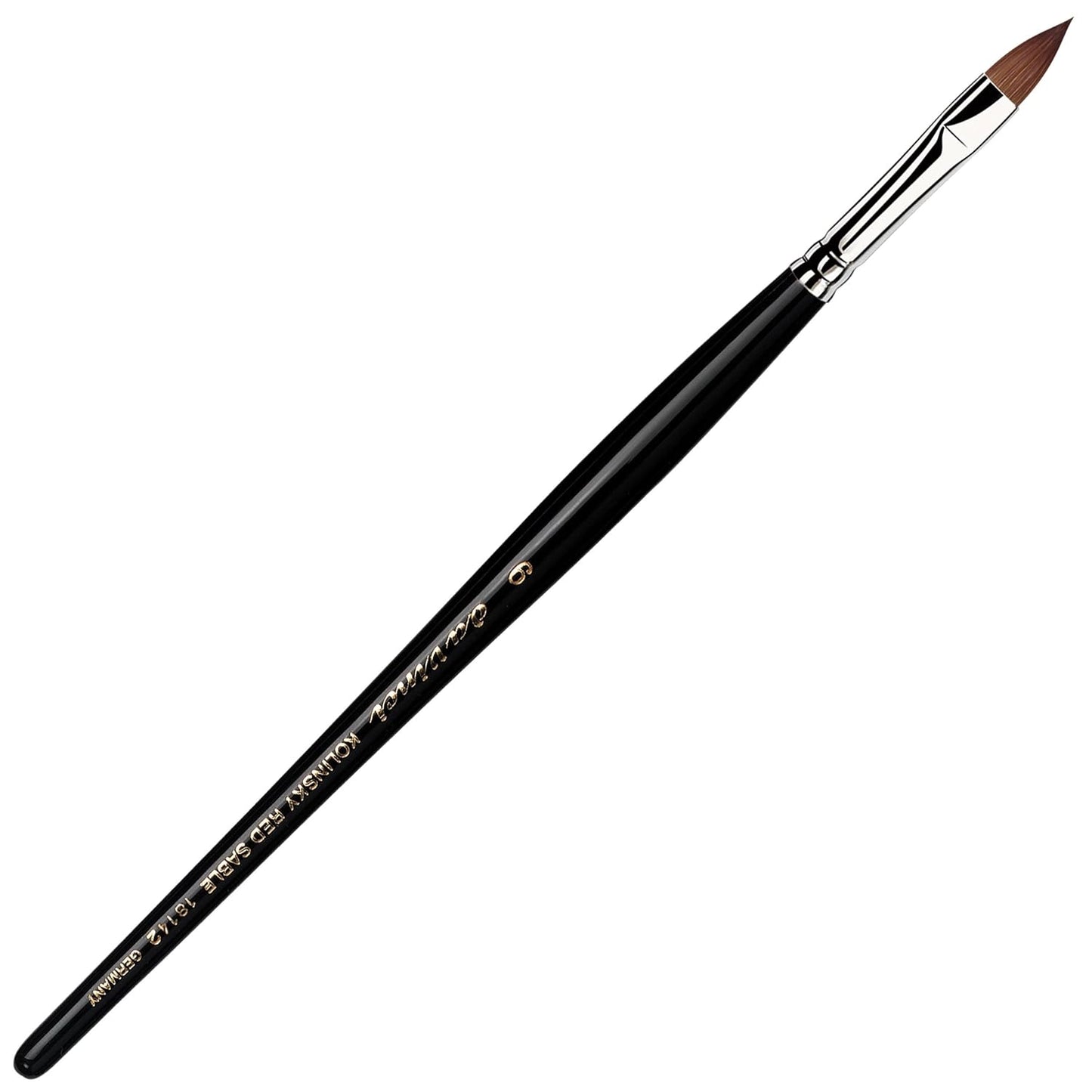 da Vinci Size 6 Acrylic Nail Brush - Round Russian Red Sable with Blue Handle