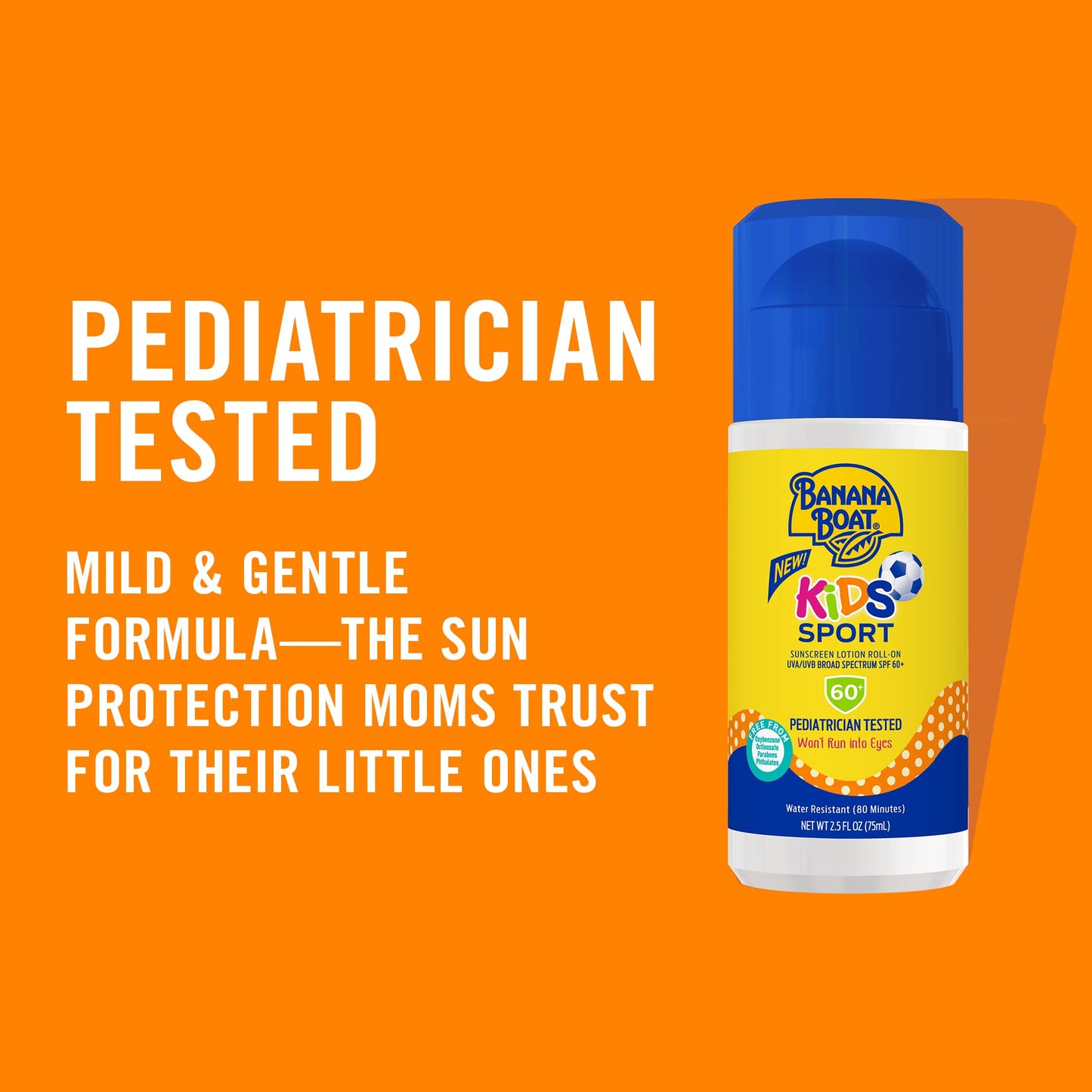 Banana Boat Kids Mineral Sunscreen Lotion SPF 50 Twin Pack and Sport Sunscreen Roll On Lotion SPF 60 Travel Size