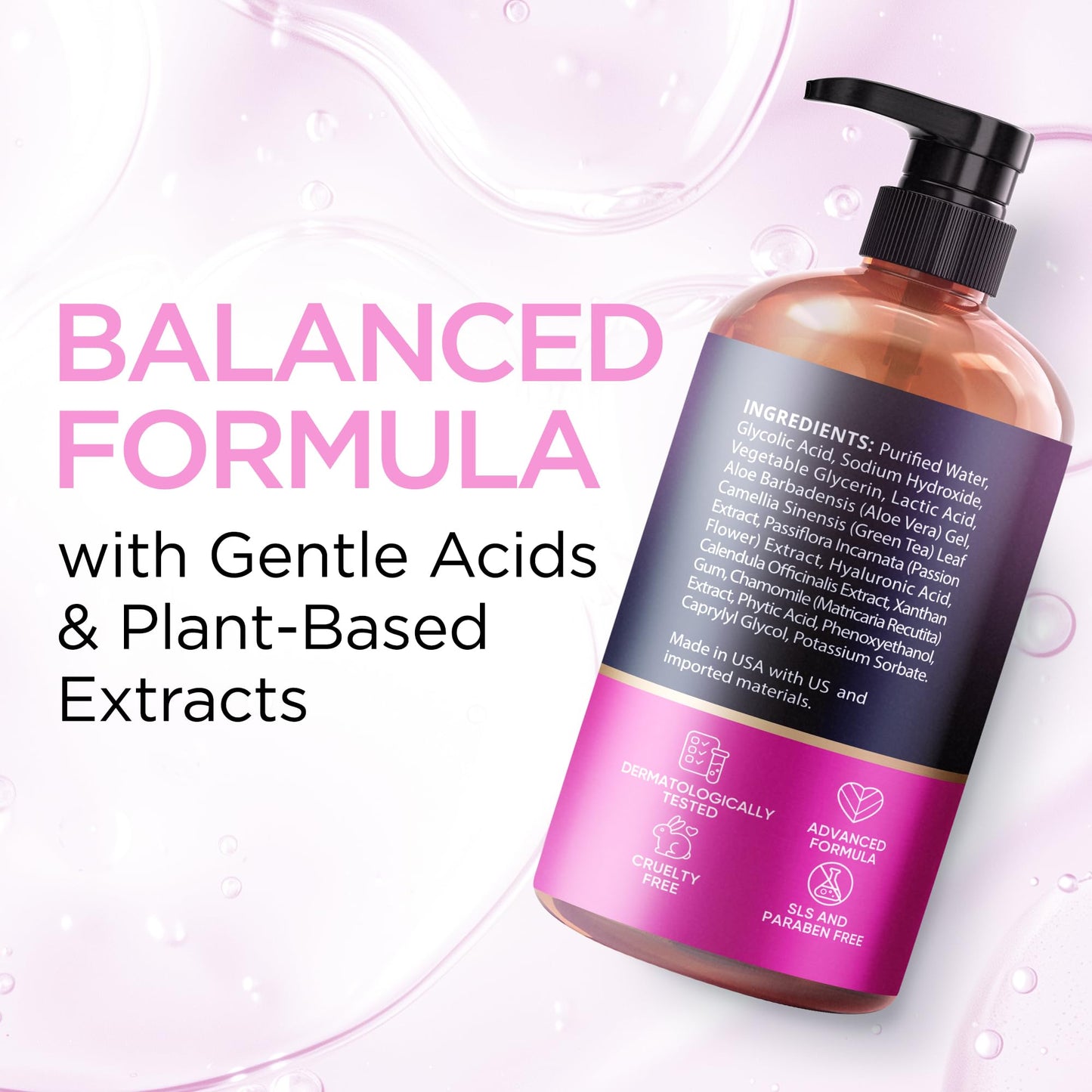 Ember Cloud Glycolic Acid Serum for Face 15% - Extra Large Size (8 Oz) - Advanced Formula to Support Skin Radiance, Addressing Uneven Tone & Fine Lines