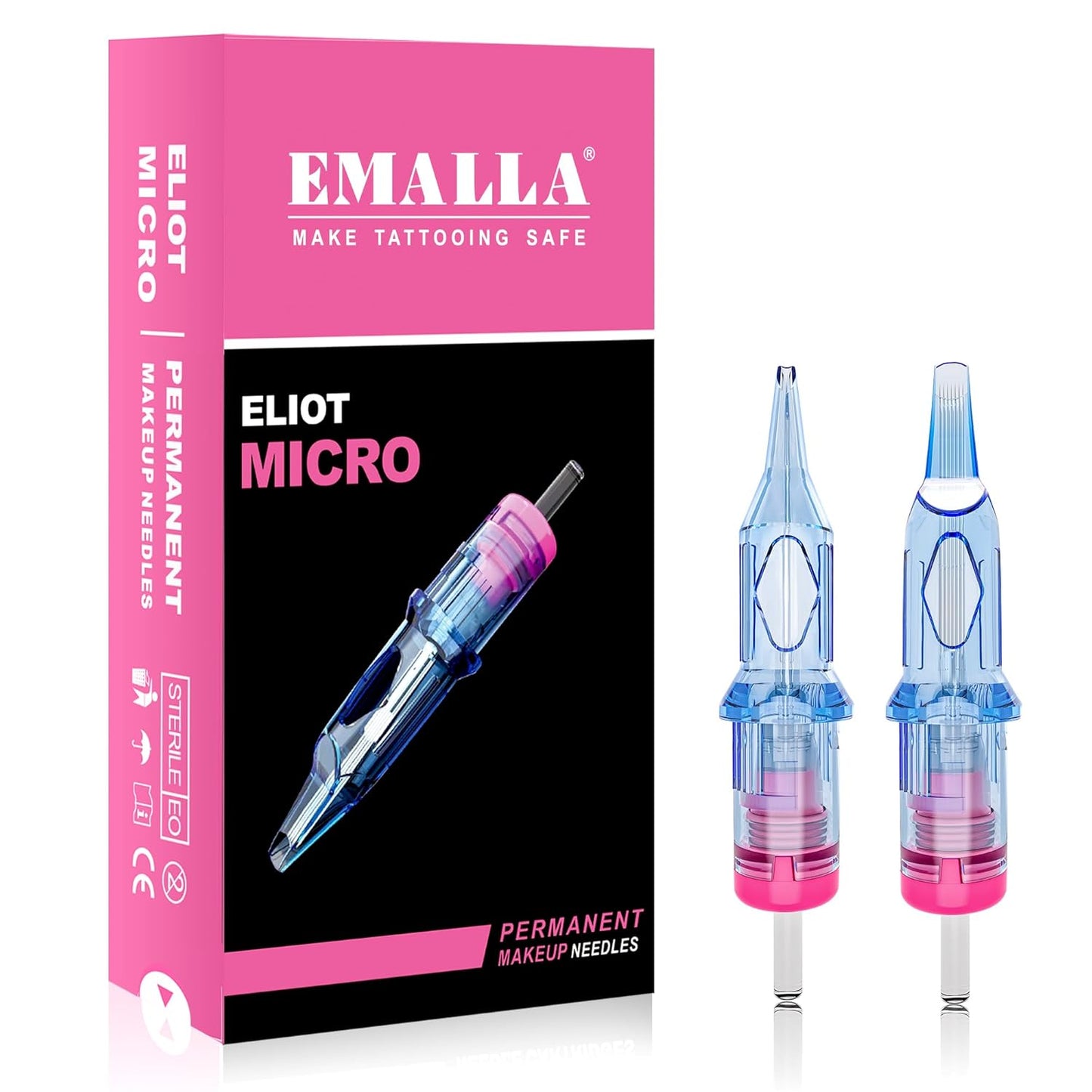 Eliot PMU Tattoo Cartridge Needles - 20Pcs 0803RLMT for Precision Machine Tattooing