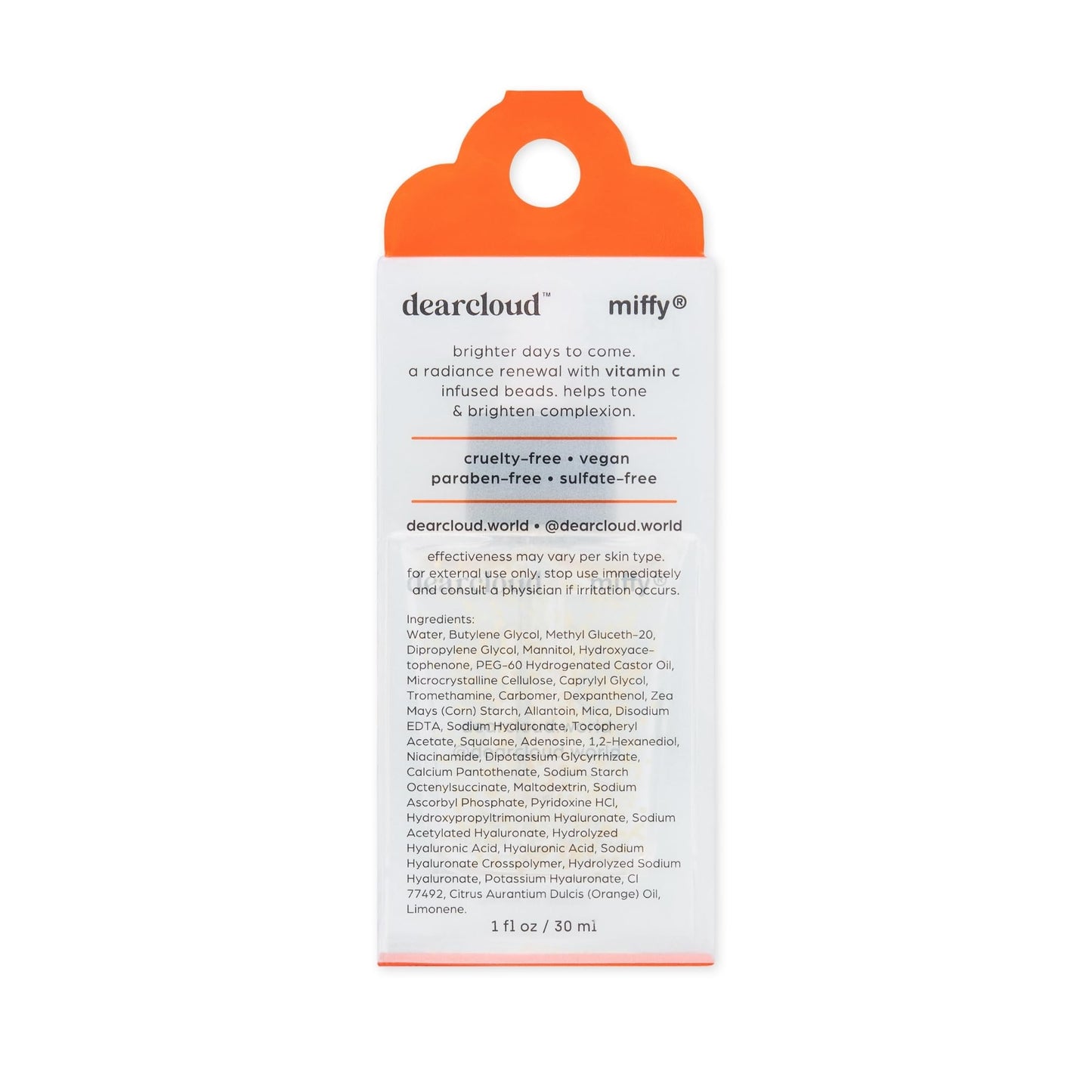 Miffy Sunny Hydration Serum – Hydrating Hyaluronic Acid & Vitamin C Face Serum (1 fl oz)