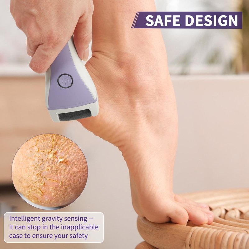 YUMiFiER Electric Callus Remover for feet,Rechargeable Foot File Electronic Pedicure Tools Kit for Calloused Removal, Waterproof Electric Foot Scrubber Duty Feet Care for Heels Dead