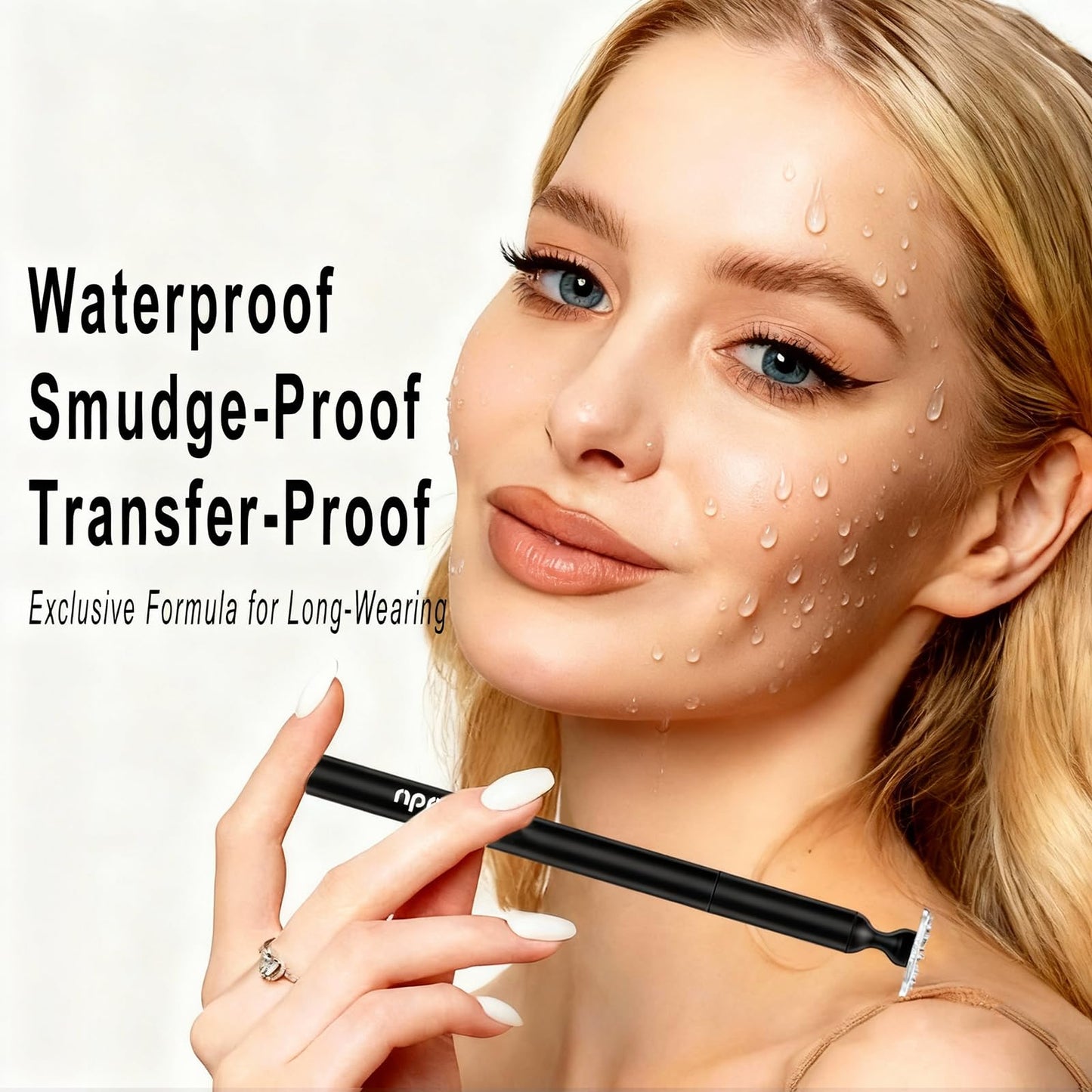DUDUDU Lower Lash Stamp, Eyeliner Lash Stamp for Bottom Lashes, 2-IN-1 Ultra-Fine Waterproof Eyeliner Pen, Long-Lasting Smudge-Proof Eye Makeup Tool, Natural Lower Lash Stamp for Women