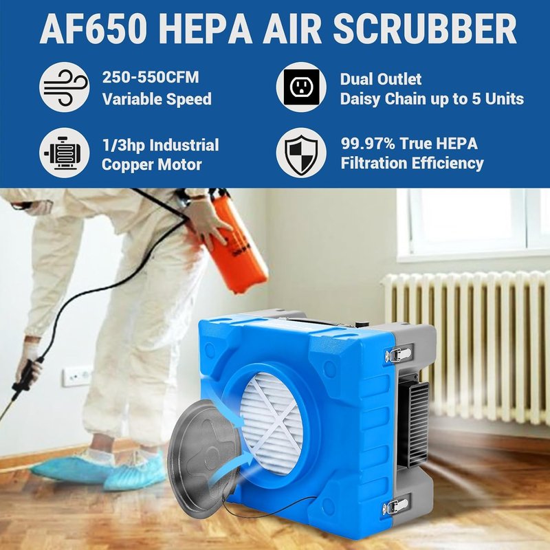 Water Damage Restoration Combo Package - 12 Air Movers, 2 Air Scrubbers & 2 LGR Dehumidifiers