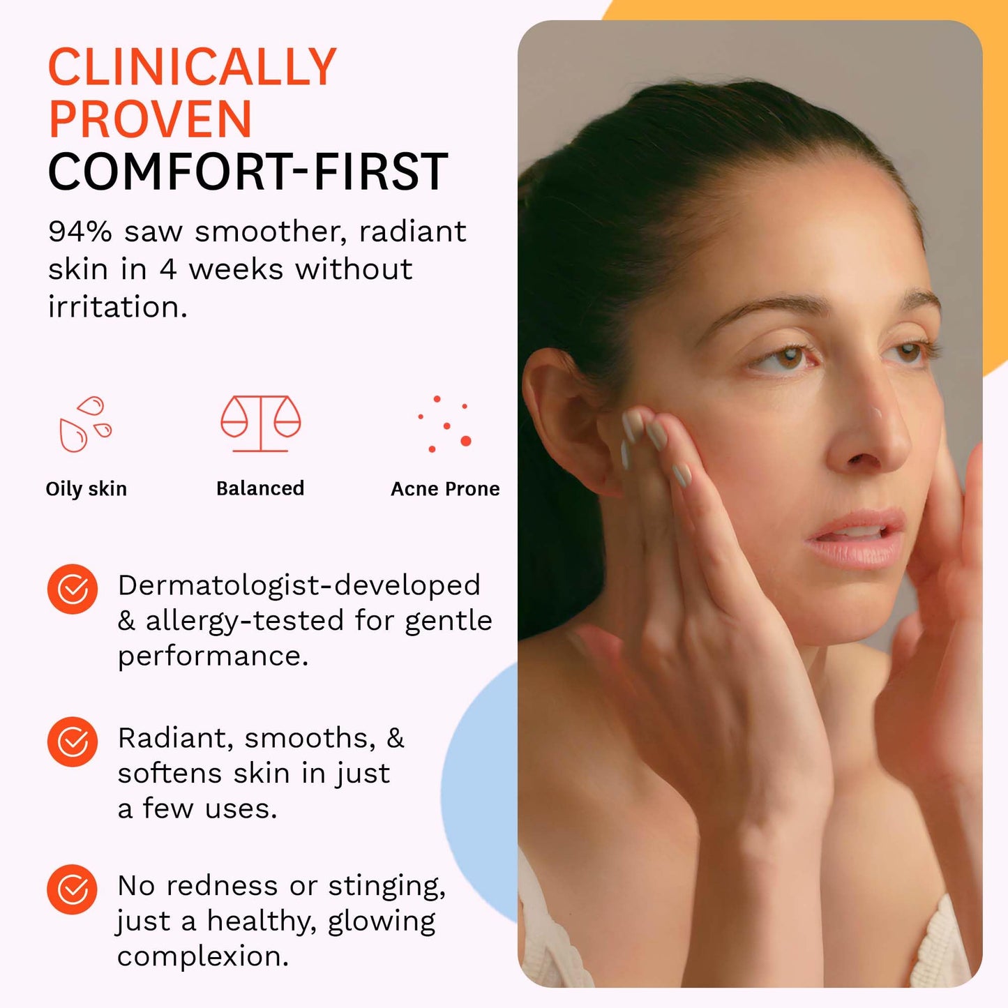 Fig.1 Glycolic Glow Treatment – 4% Glycolic Acid Face Exfoliant, Exfoliating & Glowing Emulsion, Chemical Peel for Radiant Skin, Hydrating PHA & Squalane, Vegan, 30 ml