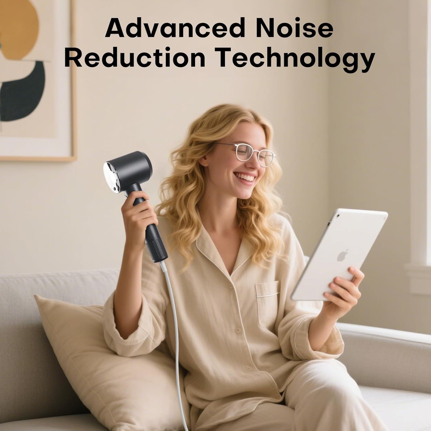 High-Speed Ionic Hair Dryer - 110,000RPM Brushless Motor for 5X Faster Drying | Lightweight & Quiet Design