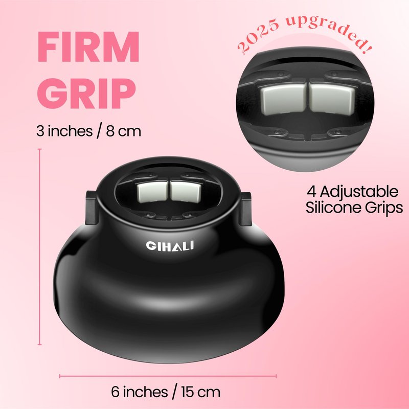 GIHALI Universal Hair Diffuser “Super Sturdy” 1.7 Inch to 2.6 Inch for Natural Curly and Wavy Hair, Hair Dryer Attachment (Black Matte)