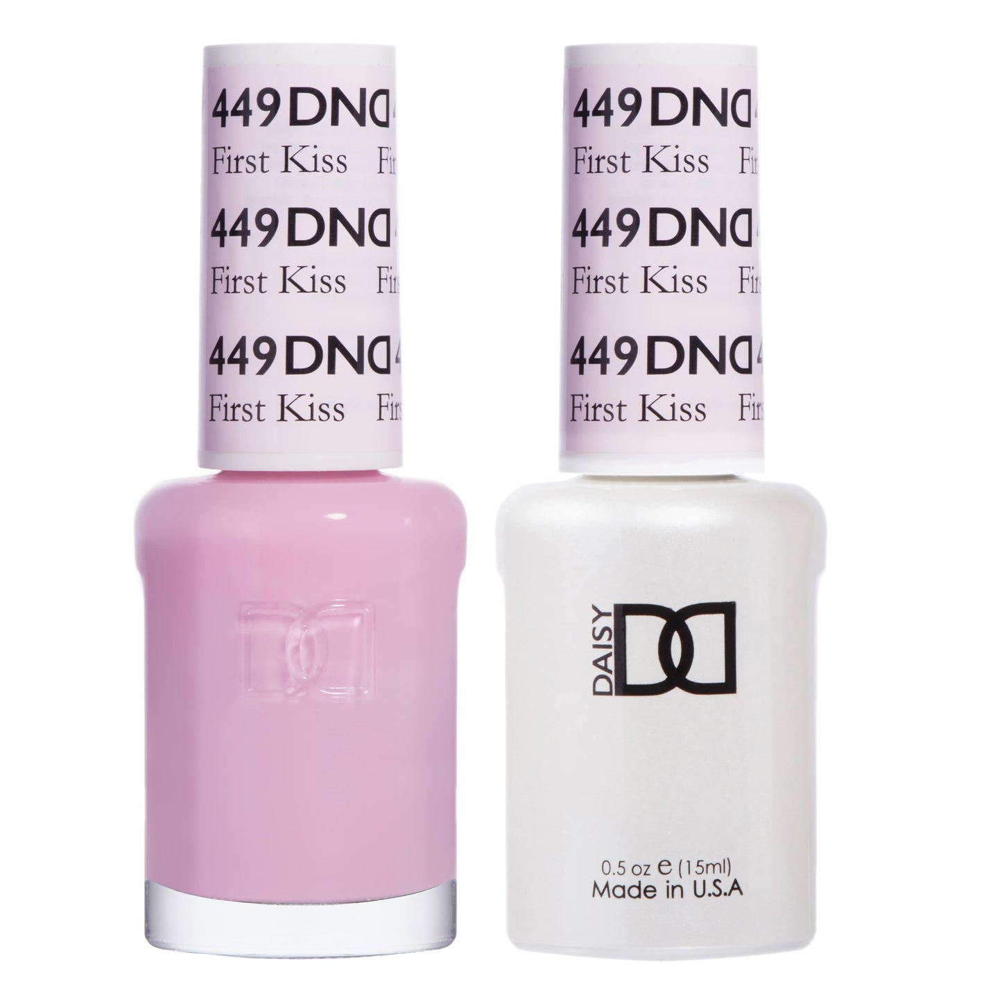 DND Gel Polish Set, Orange Collection, UV/LED Gel Polish and Air Dry Nail Lacquer, Matching Chip-Free Polish Duo, 449 First Kiss, 0.5 Fl Oz