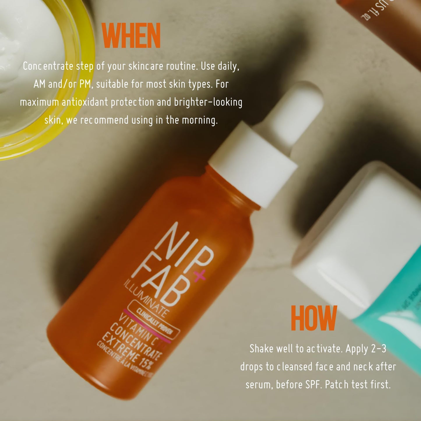 Nip+Fab Vitamin C Fix Concentrate Extreme 15% 1 fl oz | Face Skin Radiance Booster | 3 Forms of Vitamin C | Ferulic Acid | Skin Protection | Moisturizing Hydrating Antioxidant